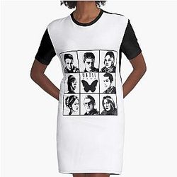 Until dawn - main characters  Graphic T-Shirt Dress