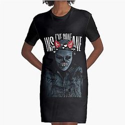 Ive Gone Insane, Cochise Until Dawn Famous Horror Movie Actors Watch Suspense And Attractive Essenti Graphic T-Shirt Dress