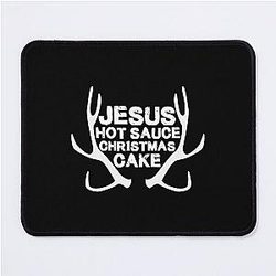 Jesus Hot Sauce Christmas Cake - Until Dawn  Mouse Pad