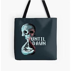 8-bit Until Dawn All Over Print Tote Bag