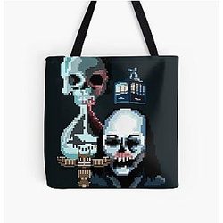Pixel Until Dawn All Over Print Tote Bag