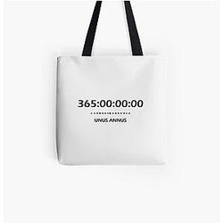 Unus Annus Bags - Unus Annus Timer All Over Print Tote Bag RB0906