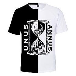 Unus Annus Black and White Time 3D T-Shirts