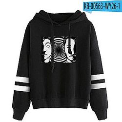 Unus Annus Hypnotic Twin Faces Black 3D Hoodies