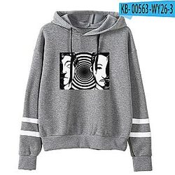 Unus Annus Hypnotic Twin Faces Gray 3D Hoodies