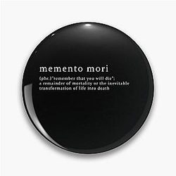 Unus Annus Memento Mori Pin