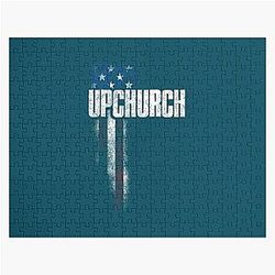 Upchurch Family American Flag Graphic Trending Youth   Jigsaw Puzzle