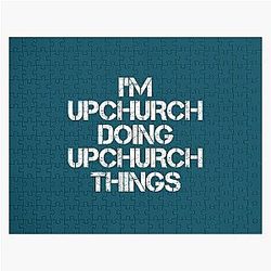 Upchurch Name T Shirt - I'm Upchurch Doing Upchurch Things Name Gift Item Tee   Jigsaw Puzzle