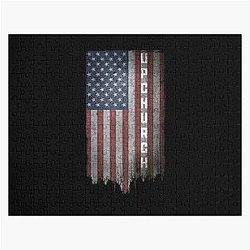 Perfect Upchurch Family American Flag   I Love This  Tee Logo   Tee Women Gift  Vintage Classic  Trending  Jigsaw Puzzle
