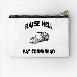 Upchurch Merch Raise Hell And Eat Cornbread Zipper Pouch