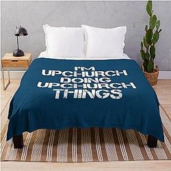 Upchurch Name T Shirt - I'm Upchurch Doing Upchurch Things Name Gift Item Tee   Throw Blanket