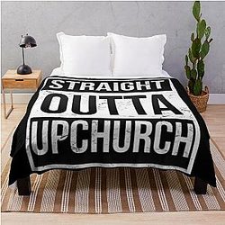 STRAIGHT OUTTA BLACK UPCHURCH Throw Blanket