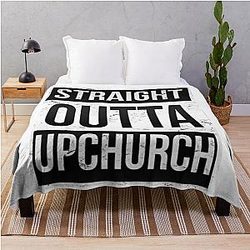 STRAIGHT OUTTA UPCHURCH Throw Blanket