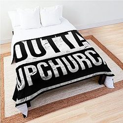 STRAIGHT OUTTA BLACK UPCHURCH Comforter