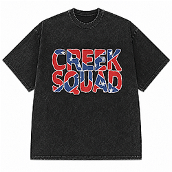 Creek Squad Flag Logo DTNK1606 Washed Upchurch T-Shirts