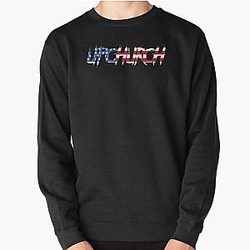 Upchurch American Flag Relaxed Fit  Pullover Sweatshirt