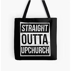 STRAIGHT OUTTA BLACK UPCHURCH All Over Print Tote Bag
