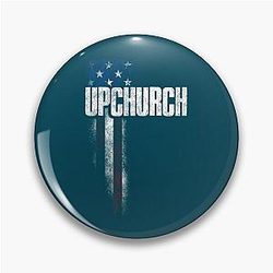 Upchurch Family American Flag Graphic Trending Youth   Pin