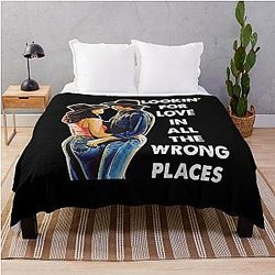 Beautiful Model Western Cowboy Throw Blanket