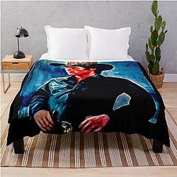 Urban Cowboy Art Throw Blanket