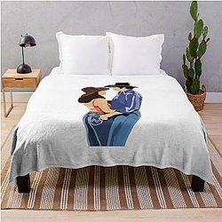 Funny Gift for American Urban Cowboy Western Movie Throw Blanket