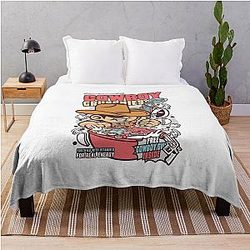 Western Cowboy Funny Gift Idea Graphic Throw Blanket