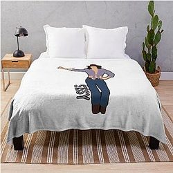 Retro Vintage Urban Cowboy Western Movie Love Throw Blanket