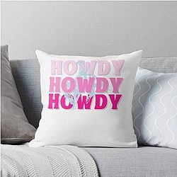 Music Vintage Western Urban Cowboy Graphic Gift Throw Pillow