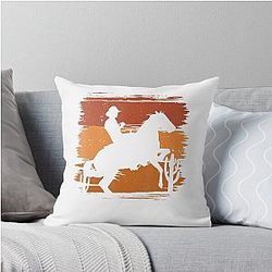 Vintage Western Cowboy Movie Gifts for Best Men Throw Pillow