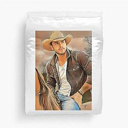 Music Romance Urban Cowboy Western Gift Duvet Cover