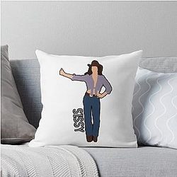 Retro Vintage Romantic Cowboy Western Love Throw Pillow