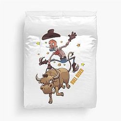 Vintage Western Cowboy Movie Love Duvet Cover