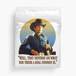 American Cowboy Western Movie Duvet Cover