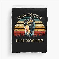 Vintage Urban Cowboys Duvet Cover