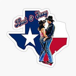 Bud and Urban Cowboy Sticker