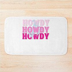 Vintage Western Graphic Bath Mat Movie Cowboy