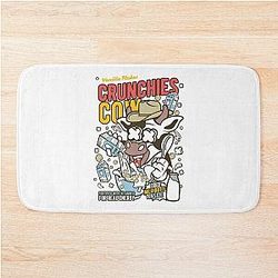 Funny Romantic Cowboy Western Retro Wave Bath Mat