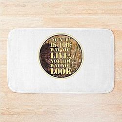 Vintage Romantic Western Urban Cowboy Movie Western Bath Mat
