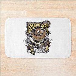 Men's Romantic Waterproof Bath Mat For Western Movie Fans