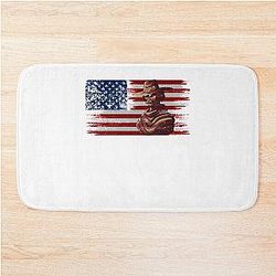 Needed Gifts for American Cowboy Romantic Western Movie Cool Graphic Bathroom Mat
