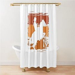 Vintage Retro Western Cowboy Movie Gifts Men Shower Curtain