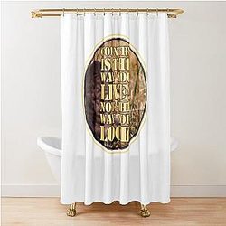 Vintage Photographic Romantic Western Cowboy Movie Gift for Fans Shower Curtain