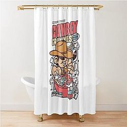 Western Urban Cowboy Movie Funny Graphic Shower Curtain