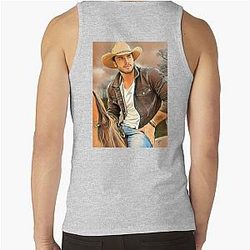 Music Romantic Urban Western Graphic Tank Top