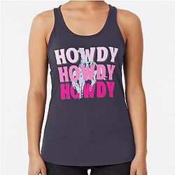 Music Vintage Western Urban Cowboy Graphic Gift Racerback Tank Top