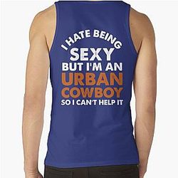 Music Retro Romantic Urban Cowboy Western Graphic Gifts Tank Top
