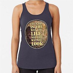 Vintage Romantic Western Urban Cowboy Movie Gift Tank Top