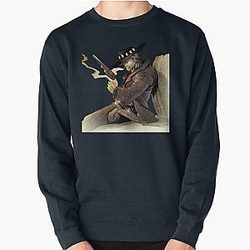 For Men's Western Urban Cowboy Movie Baseball Pullover Sweatshirt