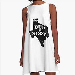 Women's American Urban Cowboy A-Line Dress for Movie Fan
