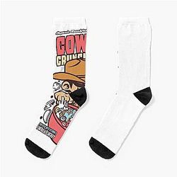 Gift Idea Funny Graphic Cowboy Socks